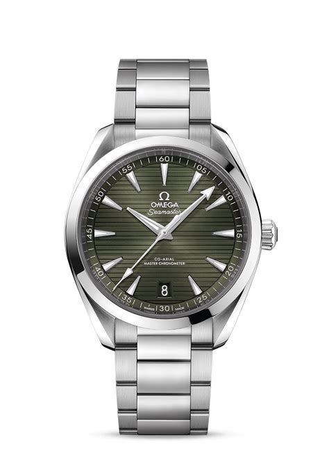 omega green face watch|omega 220.10.41.21.10.001.